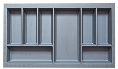 Basalt Grey Non Slip Cutlery Tray for 800mm Blum Legrabox Drawer | 422mm L x 722mm W | Storage | Organisation