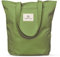 Emma Jonasson Jutebeutel mit Reißverschluss und Innentasche - Stilvoller Shopper Damen - Einkaufstasche mit langem Henkel - Perfekte Tasche als Tote bag, Schultertasche, Stofftasche groß grün