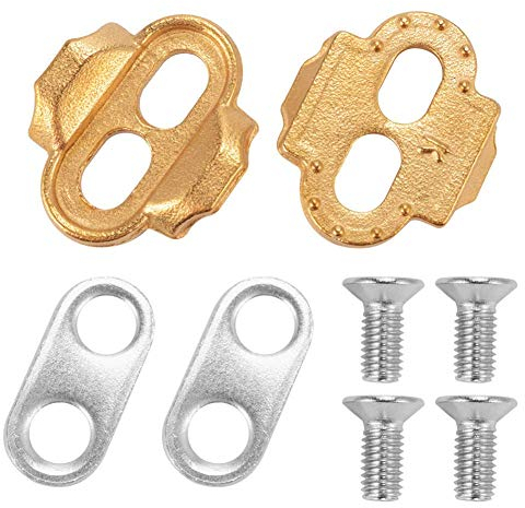 Chtom Road Bike Cleats Cycling Pedals Cleats Set selbsthemmende Pedalschiene Kompatibel mit dem Look Keo Cleats 1 Paar (Color : Black)
