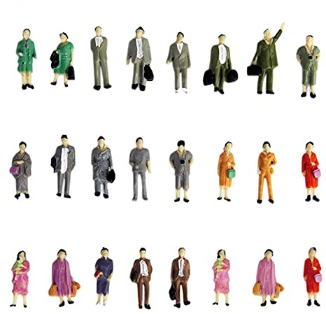 URPIZY 200 Stück Menschen Figuren Modell Menschen Maßstab 1:87 Modellzüge ArchitekturKunststoff Menschen Figuren Kleine Menschen Sitzen und Stehen Für Miniaturszenen Ein Geschenk Freunde,