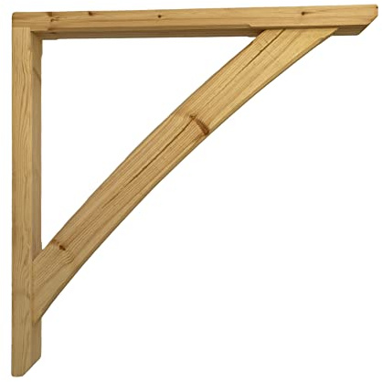 Timber Gallows bracket 800mm x 835mm Curved brace Mortice and Tenon Jointed