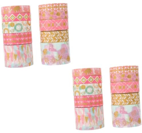 EXCEART 20 Rollen Washi-tape Washi-planerband Washi-klebeband Bastelfolie Papierklebeband Selber Machen Washi-blumenband Planer Washi Tape Lieferungen Altmodisch Japanisches Papier