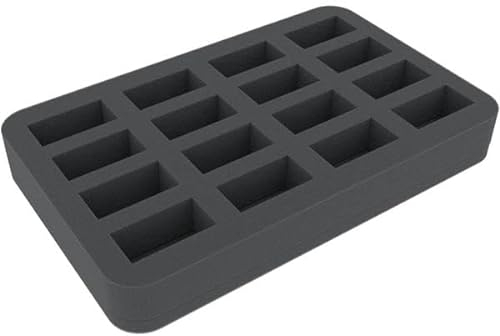 Feldherr HS035A033 Schaumstoffeinlage kompatibel mit Überraschungsei Figuren - 16 Fächer