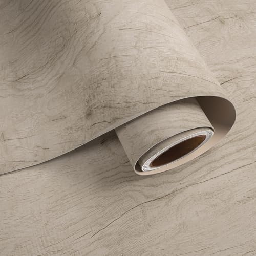 VaryPaper Retro Wood Effect Vinyl Self Adhesive Wallpaper 40cmx200cm Wooden Effect Sticky Back Plastic Wood Vinyl Wrap for Furntiure Kitchen Worktop Covering Adhesive Table Cover Shelf Liner
