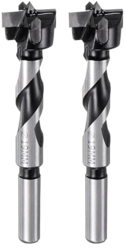 QUARKZMAN 2 Stück Forstnerbohrer 19mm, Holzbohrer Länge 90mm, YG8/C1 Twist | Wolframkarbid Foster-Spiralbohrer mit Rundschaft für Möbelbau, Holzschnitzerei und Heimwerkerarbeiten