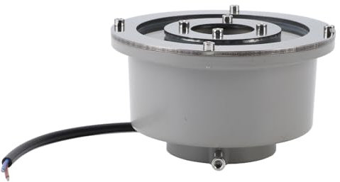 Fdit Hochhelles LED-Brunnenlicht, Unterwasser-Poollicht, Tauch-Unterwasserstrahler aus Edelstahl, für Gartenteiche (Warmweiß 6W)