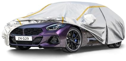 Autoabdeckung Wasserdicht für BMW Z4 G29 Roadster(2018-2022),Vollgarage Autoplane für Regen Sonne Staub Schutz Schneeschutz,Winter Sommer Auto Abdeckplane Outdoor Atmungsaktiv