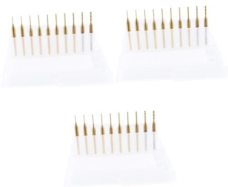 Gatuida 30stücke Teiliges Titanbeschichtete Pcb-bohrer Cnc Fräswerkzeug Für Präzises Holzarbeiten Und Gravuren Hohe Härte Langlebige Nano-beschichtung