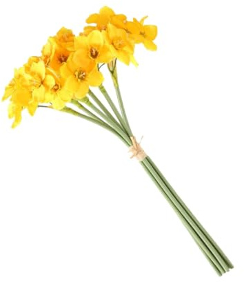 Mobestech Fiore Artificiale Fiori Decorazione Simulata Accessori Per Fotografia Decorazioni Per Matrimoni Casa Giallo