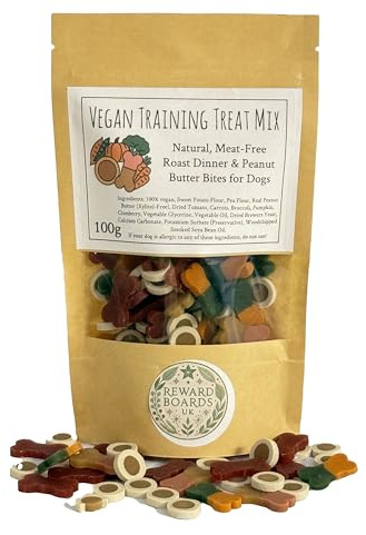 Vegan Dog Treats – Plant-Based, Grain-Free, Gluten-Free, Hypoallergenic, All-Natural, Halal, Meat-Free Training Rewards for Dogs – 100% Vegetarian, Healthy, and Hypoallergenic Snacks