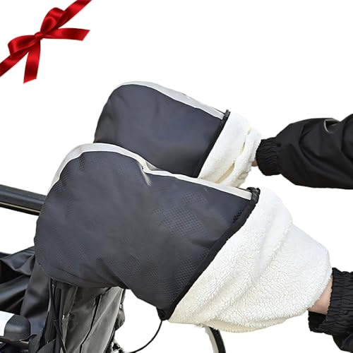 WRQIOO Rollator Handschuhe, Handwärmer für Rollator Wasserdicht Winddicht Warm Halten, Rollator Zubehör, 1 Paar