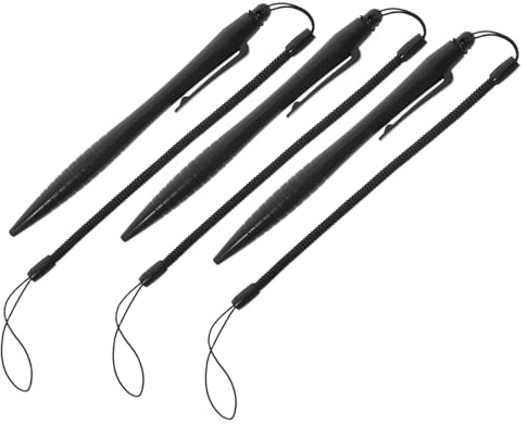 HOLIDYOYO 3 Pezzi Penna Stilo Per Telefono Cellulare Con Punta Rigida Penna Stilo Per Schermo Resistivo Penne Touch Con Corda A Molla Penne