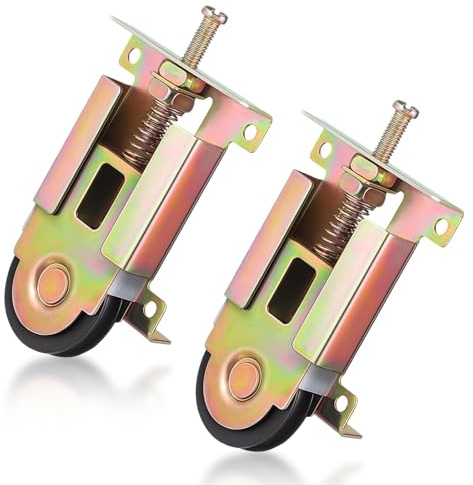 GVSS 2 Pièces Roulettes Porte Coulissante en Métal,Roulette Placard Coulissant Compatibles avec Armoires,Placards,Portes Miroir et Fenêtres Universel