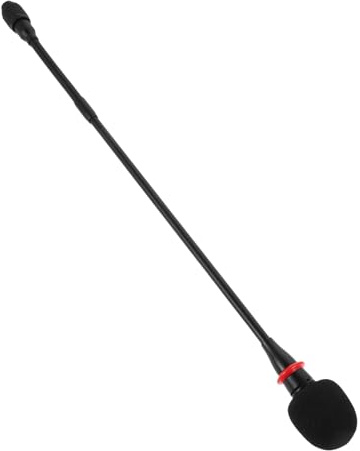 Alipis Gooseneck Microphone Arm 42cm 3-hole Mic Rod for Conference Lectures Streaming with Flexible Noise-free Tube, Adjustable Lightweight Mic Stand for Home Studio and Online Classes