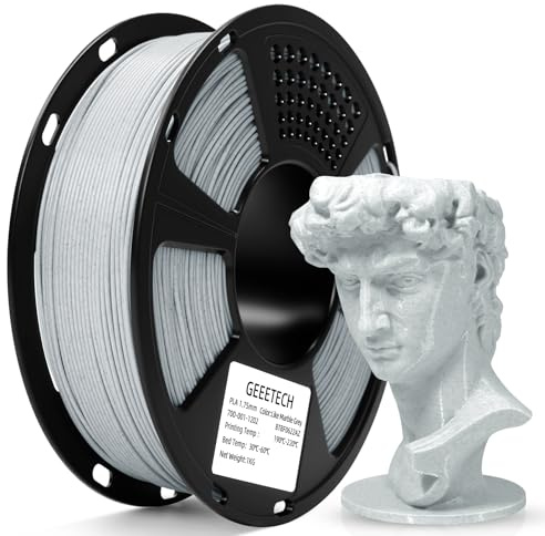 Geeetech Marmor PLA-filament 1,75 mm, 3D-skrivar-filament för 3D-skrivare 3D-pennor, 1 kg per spole