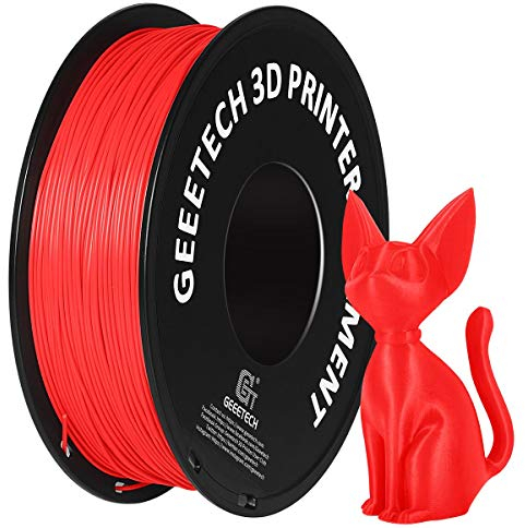 GEEETECH Filament PLA 1.75mm for 3D Drucker 1kg Spool, Rote