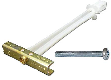 TOGGLER 25029 - Juego de 4 tornillos de fijación para pared de yeso de alta resistencia M5