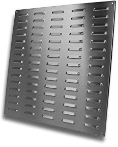 K-TECH-PRO Kiemenblech Lüftungsgitter Wetterschutzgitter Edelstahl Serie 08 Größe 500x500mm