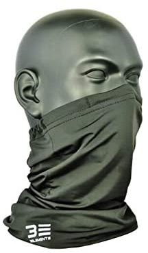 CYCL Halswärmer mit integriertem Filter, Luftfilter, Schal, Anti-Verschmutzung, Allergie, waschbar, Einheitsgröße für Radsport (schwarz)