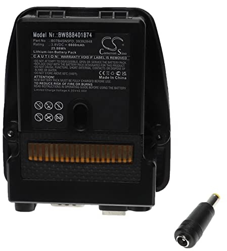 vhbw batteria compatibile con Trimble TSC2, TDS Ranger 300, TSC2 controller, 500 Data Collector dispositivo di misurazione (6600mAh, 3,8V, Li-Ion)