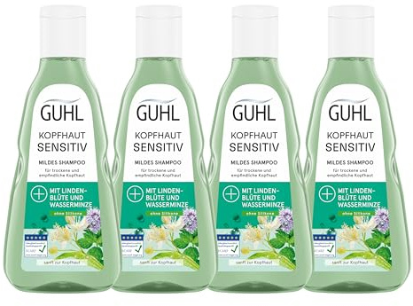 Guhl hårbotten känslig schampo – 4-pack – 4 x 250 ml – hårtyp: alla