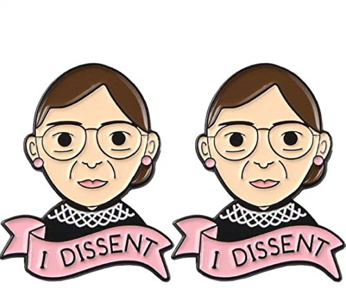 Lipfer Dissens Emaille Broschen Pins Ruth Bader Ginsburg Feminist Pin RBG Dissens Revers Pin Weibliche Justizbroschen Pin Für Frauen