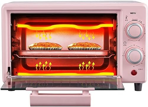 REJOON 10L Mini Four De Comptoir Grille-Pain Four Multi-Fonction Petit Mini Maison Électrique Automatique Four Électrique Mini Gâteau-Cuisson Multifonction Ménage