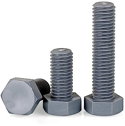 SEIDER Nylon-Außensechskant-Sechskantschrauben mit Vollgewinde, Kunststoff-Sechskantschraube M3 M4 M5 M6 M8 M10 for Wärme-/Stromisolierung(M6x35 (10pcs))