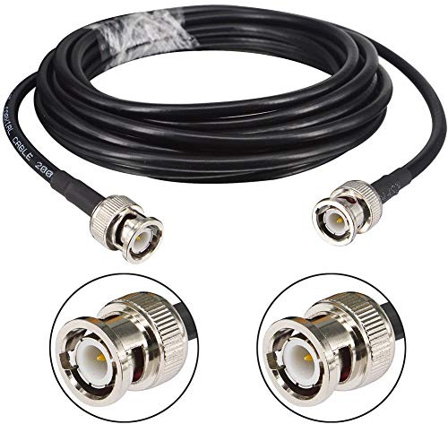 YILIANDUO Cavo coassiale LMR195 BNC maschio a BNC maschio 50 Ohm | Cavo antenna BNC bassa perdita, Per scanner, HAM, antenna e portatili.