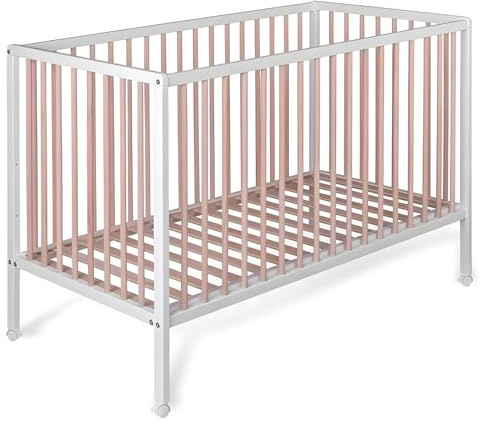Cuna Colecho Madera 60x120 cm, Colchón Morfeo | Laponia CoolDreams | Estilo nórdico, color natural. Kit colecho incluido. Funda de colchón impermeable incluida.