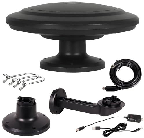 Antenne de Voiture TV DVB-T2 omnidirectionnelle MI-ANT04 UFO Strong (Noir)