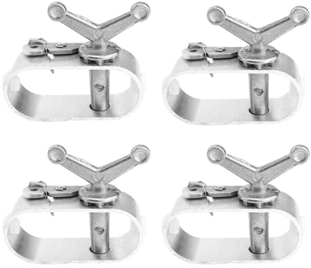 4 Pezzi Tendifilo Stendibiancheria, ZIJANG Alluminio Tendifilo per Recinzione, Accessori da Campeggio per Mantenere Pulita Piscina, Recinzione a Catena, Giardinaggio