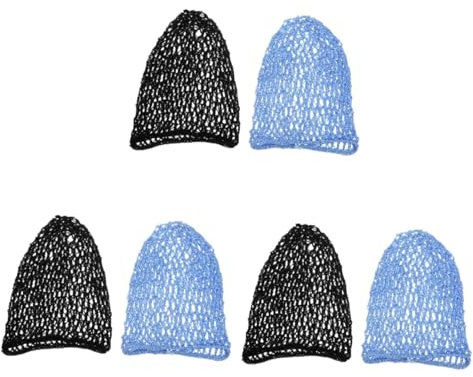 SAFIGLE 6stücke Haarnetze Aus Häkelmaterial Für Lange Haare Elastische Schlafhaube Für Damen Atmungsaktiv Und Bequem Für Nachtpflege Und Kosmetik
