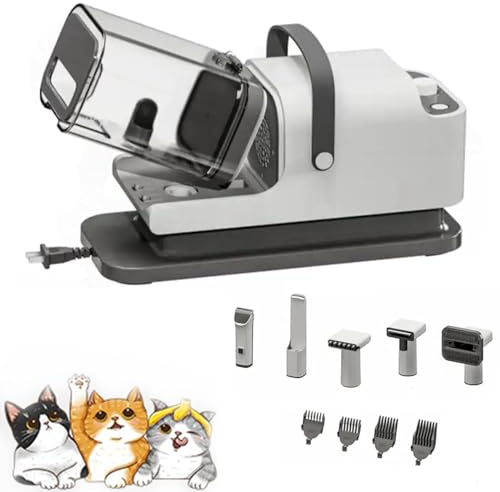 Aspirateur de toilettage pour animaux de compagnie et aspirateur pour poils de chien - 12000 Pa - Aspirateur puissant pour repousser les poils de toilettage - Grande tasse à poussière de 1,8 l -