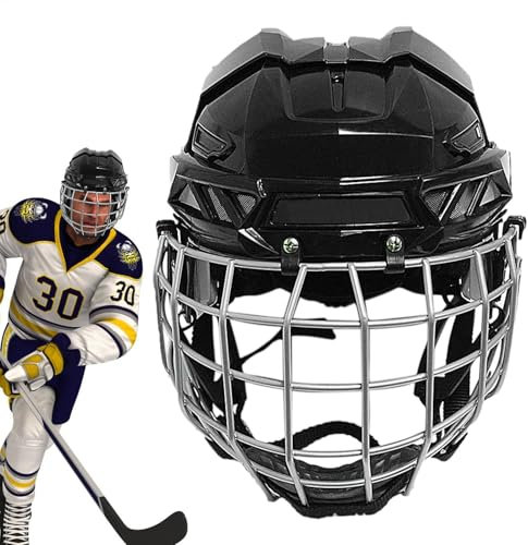 Vibhgtf Hockey-Helme für Herren – Street- und Rodeo-Helme | Streethockey-Torwarthelme, atmungsaktive und schützende Hockeyausrüstung für Eishockey, Rollschuhlaufen