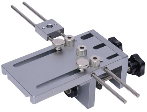 Bohrschablone, Bohrschablone Kit, 3 in 1 Hole Jig Kit, Dübelhilfe Taschenloch Holzdübel,Bohrlehre mit Positionierungsclip Einstellbare Puncher, 6/8/10 mm, für Schnelle, Genaue Bohrungen,Verbindungen