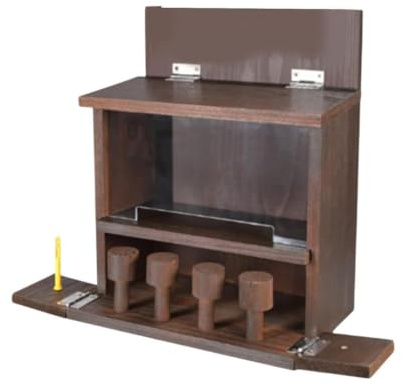 Qianly Mangiatoia per Scoiattoli in Legno Scatola per Mangiatoia per Scoiattoli per Giardino all'Esterno della Casa