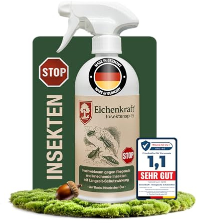 Insektenspray Ameisenspray Bettwanzen Silberfisch Milben Ungeziefer 500 ml | Für Matratze, Sofa, Polster, Teppich, Fugen & Ritzen, gegen kriechende Insekten in Küche, Bad, Keller, Balkon & Terrasse