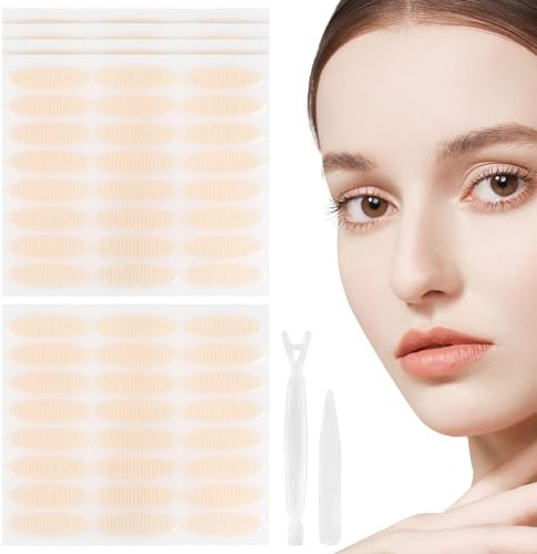 OSALADI Cintas para Párpados Dobles de Encaje L Tamaño 240 Unidades Pinzas Lifting de Ojos Invisible, Adhesivo Duradero, Transpirable, Uso Diario y Maquillaje Profesional