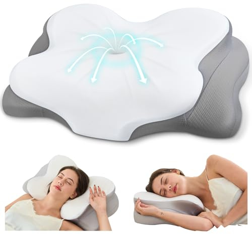 CosBed Cervical Neck Pillow, Memory Foam Pillow for Neck Support and Relief