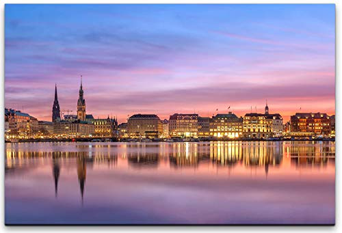 Panorama Hamburg Wandbild in verschiedenen Größen Wähle Deine Größe 40x60cm
