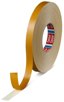 tesa fix 4964 Doppelseitiges Klebeband mit Gewebeträger, Teppich-Verlegeband | Farbe: weiss, Länge: 50 m, versch. Breiten (1 Rolle - 15 mm)