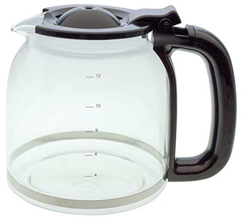 Glaskanne kompatibel/Ersatzteil für Grundig 9193024679 KM6330 Red Sense Kaffeemaschine