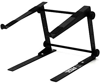 Gorilla GLS01 DJ Laptop Stand Computer DJ Lap Top Table High Riser Height & Width Adjustable