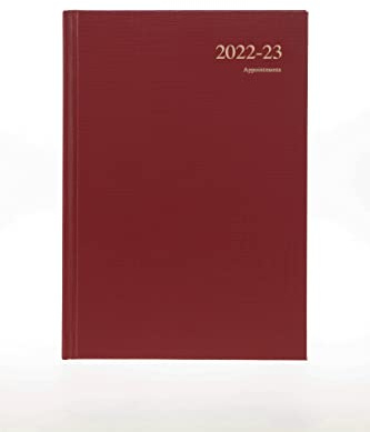 Collins A4 Essential Wochenansicht 2022-23 Schülerkalender Journal – Kastanienbraun, A4 (297 x 210), ESSA43M.78-2223