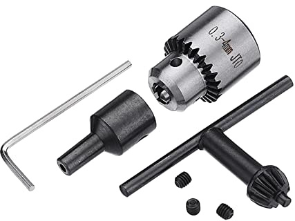 MERAXI 1set 0.3-4mm Mini portabrocas eléctrico JTO Taper con biela de Eje de 5 mm para Motor 775 (Tamaño : 0.3-4mm)