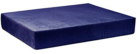 TexDeko BeSmart halbes Palettenkissen Loungekissen 60x80x12cm mit Abperleffekt Bezug mit Reißverschluss für Palettenpolster (Blau)