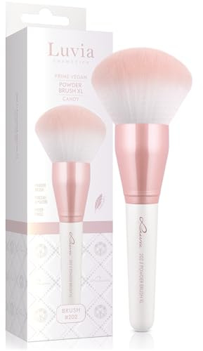 XXL Puderpinsel – Luvia Powder Brush XL Candy, extra großer veganer Make-up Pinsel für loses & kompaktes Puder, ultraweicher Profi Schminkpinsel für ein ebenmäßiges Finish