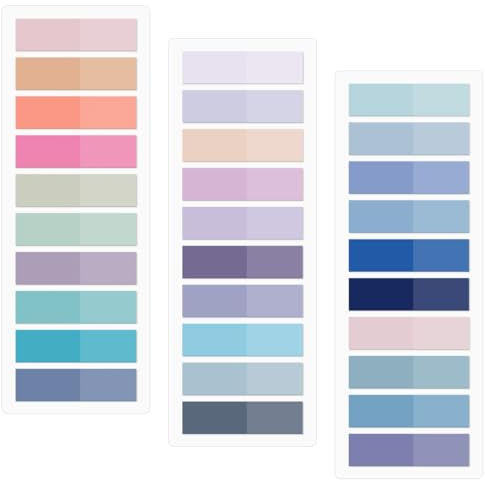 BOUMVID 600 Stück Haftstreifen Plastik, Haftnotizen Tabs, Haftmarker, Klebezettel Klein, Index Sticky Notes, Pagemarker Selbstklebend Pastell Beschreibbare, Page Marker Note Flags