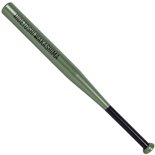 HIDETOSHI WAKASHIMA® Tokyo Mazza da baseball in acciaio legato inox adatto per principianti, giocatori amatoriali e professionisti, lunghezza: 28 pollici (0,71 m), peso: 980 g, in molti colori (verde